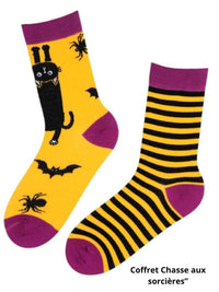 Coffret 3 paires de chaussettes Halloween femme – Taille unique 36-40