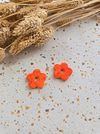 Pampilles Flora – Fleur en argile colorée pour créoles