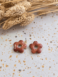 Pampilles Flora – Fleur en argile colorée pour créoles