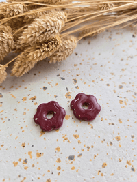Pampilles fleurs artisanales en argile polymère – différents modèles