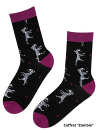 Coffret 3 paires de chaussettes Halloween femme – Taille unique 36-40