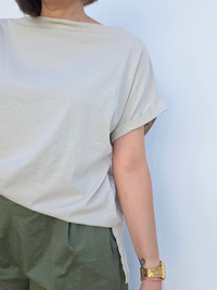Tee-shirt col bateau en coton – Différents coloris