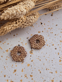 Pampilles fleurs artisanales en argile polymère – différents modèles