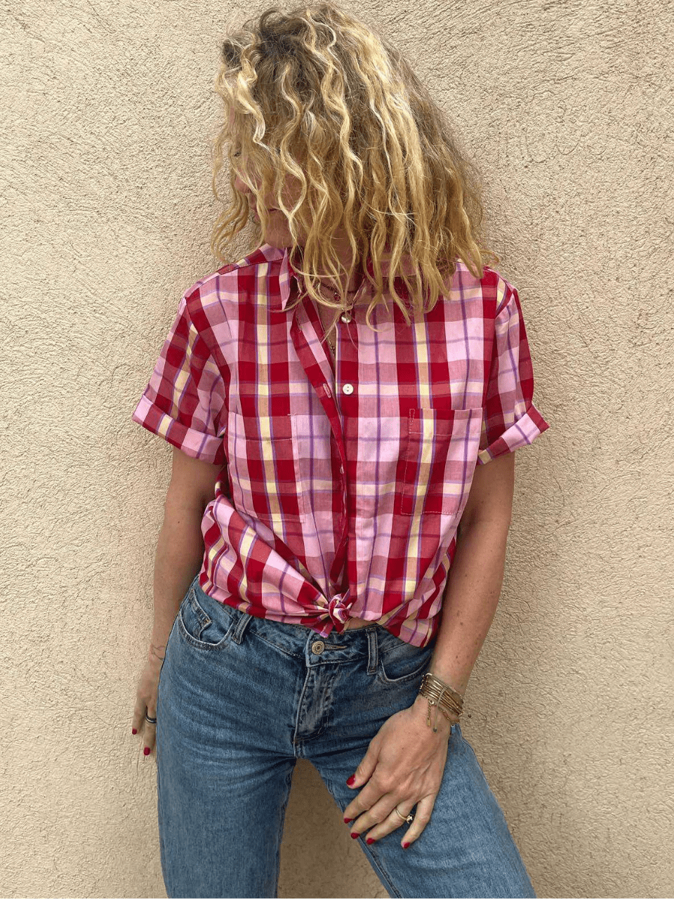 Chemise à carreaux rouges – Love By MD