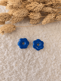 Pampilles fleurs artisanales en argile polymère – différents modèles