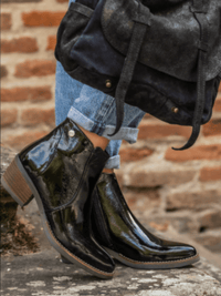 Bottines en cuir vernis - Les Pympren'elles