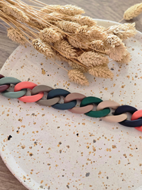 Bracelet chaîne en résine – plusieurs coloris