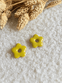 Pampilles Flora – Fleur en argile colorée pour créoles
