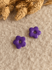 Pampilles Flora – Fleur en argile colorée pour créoles