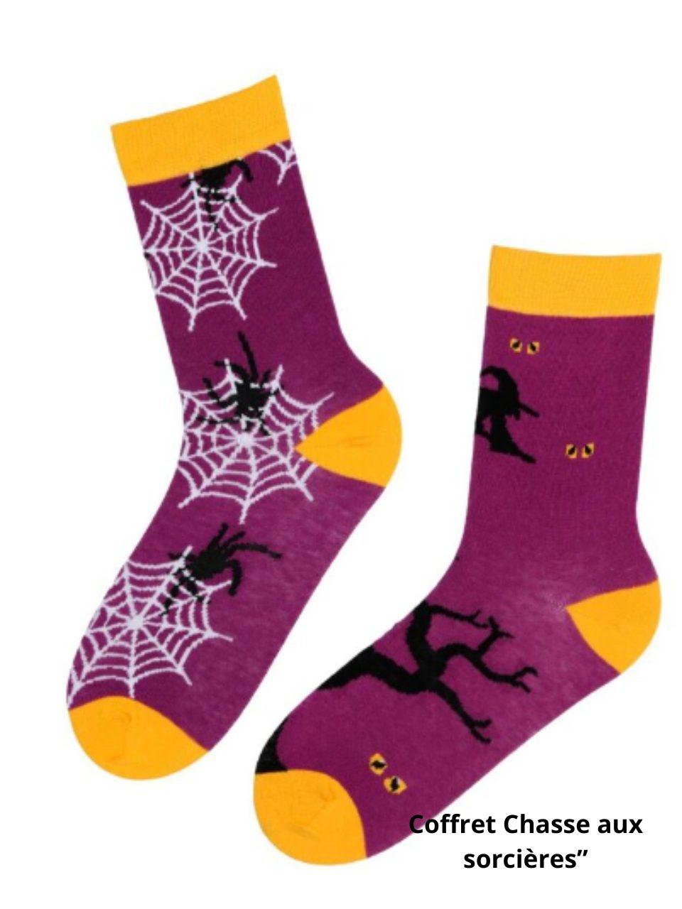 Coffret 3 paires de chaussettes Halloween femme – Taille unique 36-40