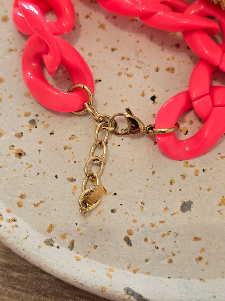 Bracelet chaîne en résine – plusieurs coloris
