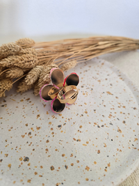 Bague fleur en raphia