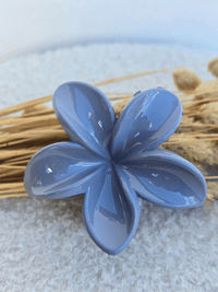Barrette fleur cheveux – Finition brillante