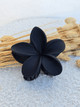 Barrette Fleur Cheveux Finition Mate – 8 cm | Noir, Blanc, Beige, Taupe
