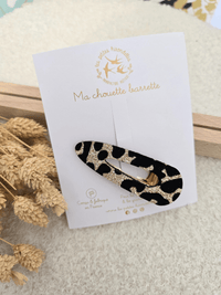 Barrettes glitter léopard– Les petites hirondelles