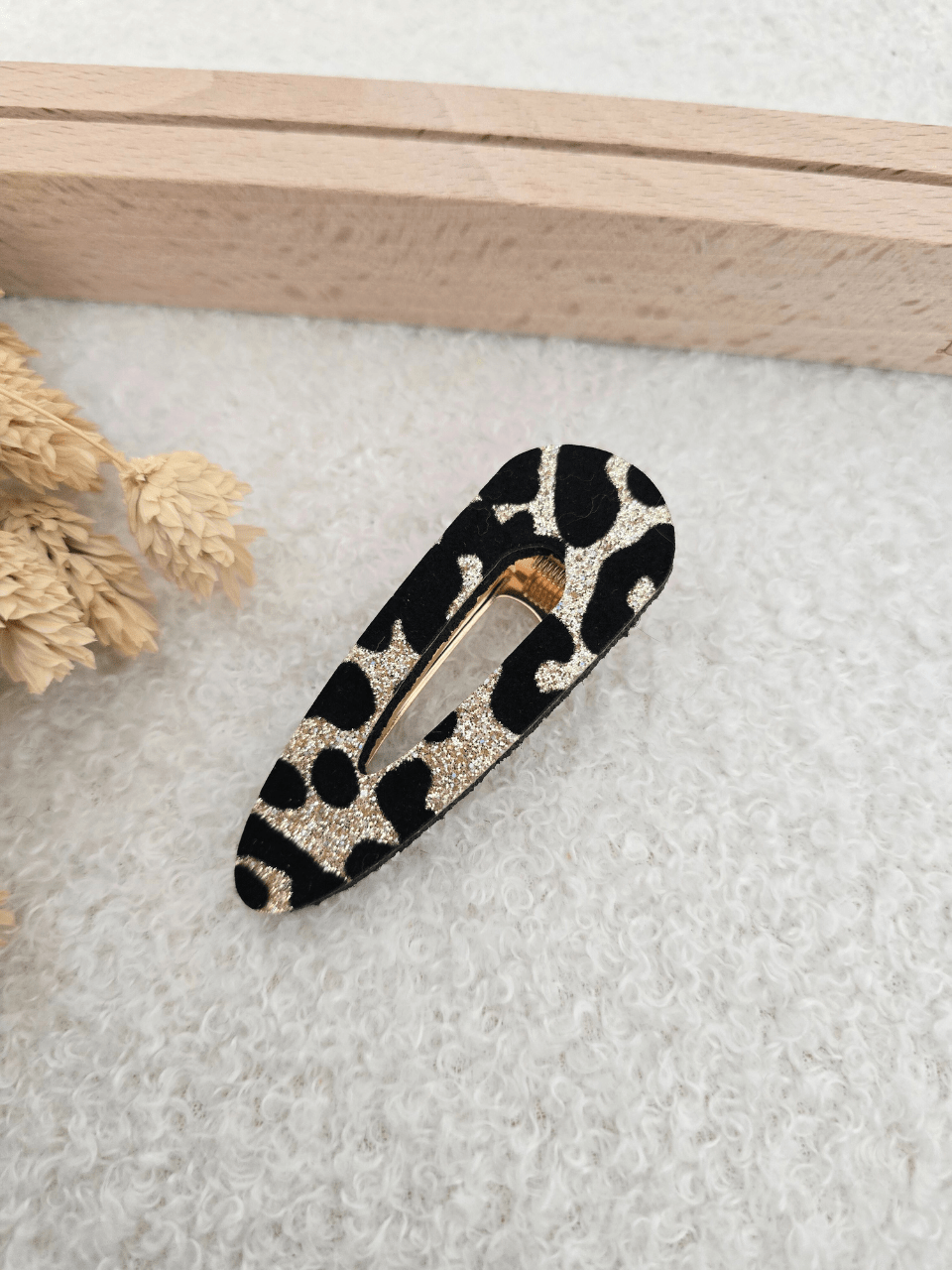 Barrettes glitter léopard– Les petites hirondelles
