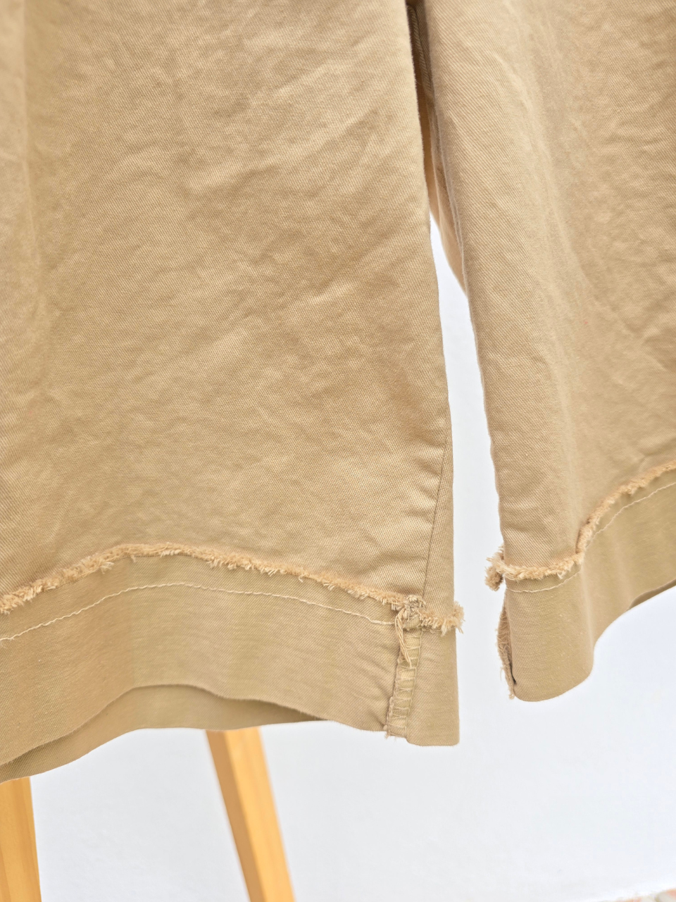 Bermuda en coton avec ceinture – Taille haute