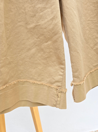 Bermuda en coton avec ceinture – Taille haute