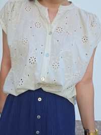 Blouse broderie anglaise tendance