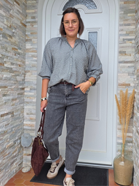 Look blouse vichy kaki