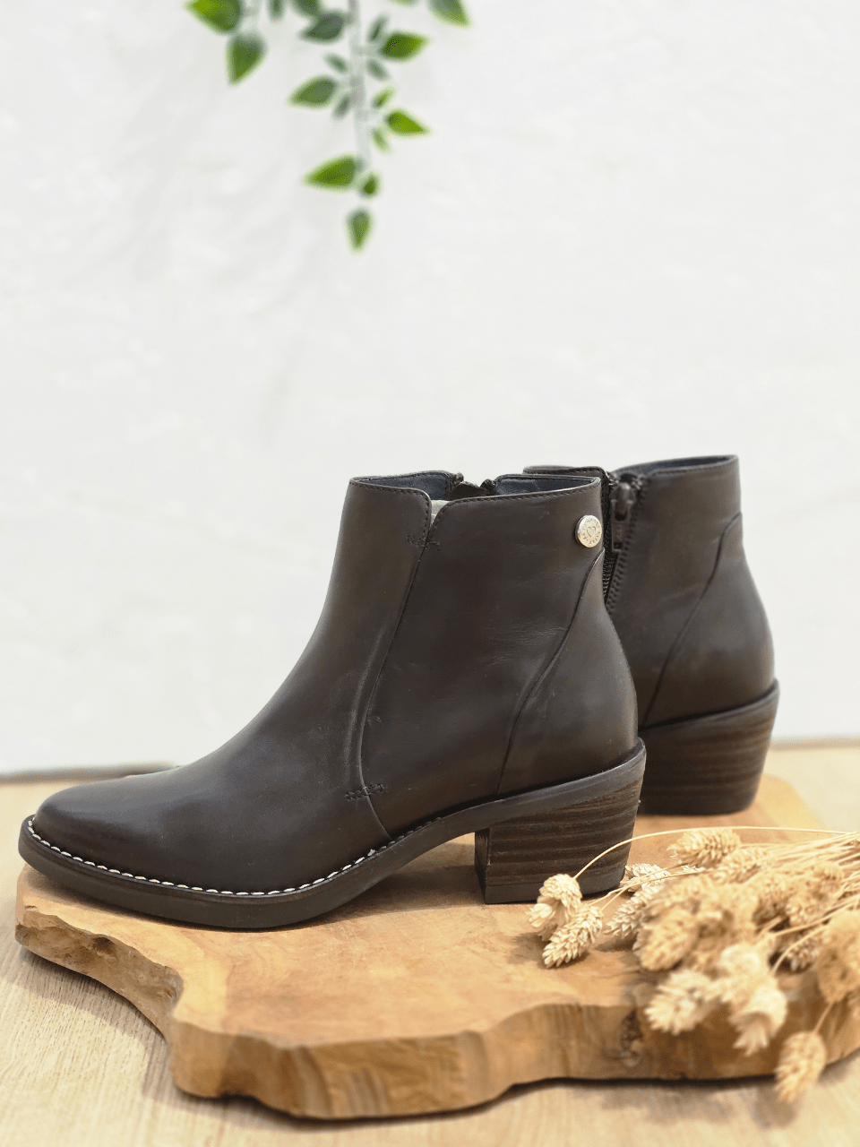 Bottines en cuir marron – Les Pympren’elles