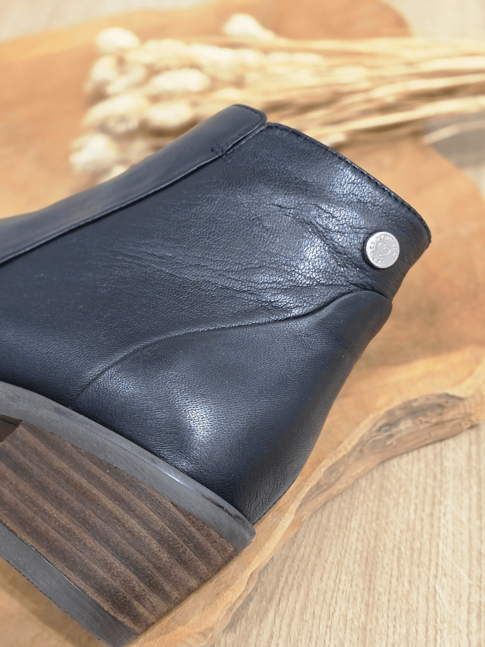 Bottines en cuir noir – Les Pympren’elles