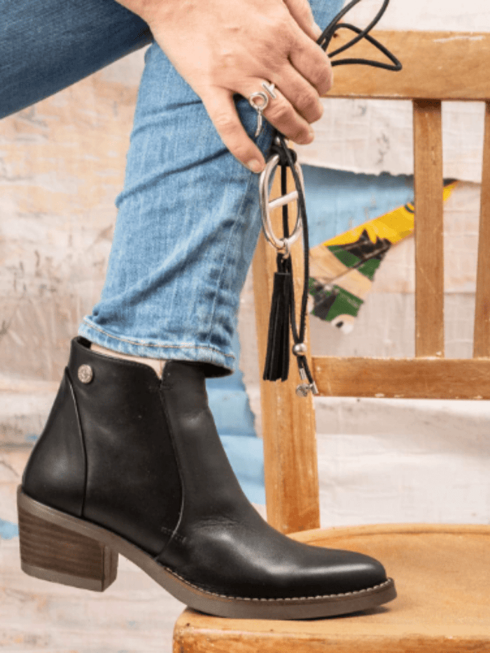 Bottines en cuir noir – Les Pympren’elles