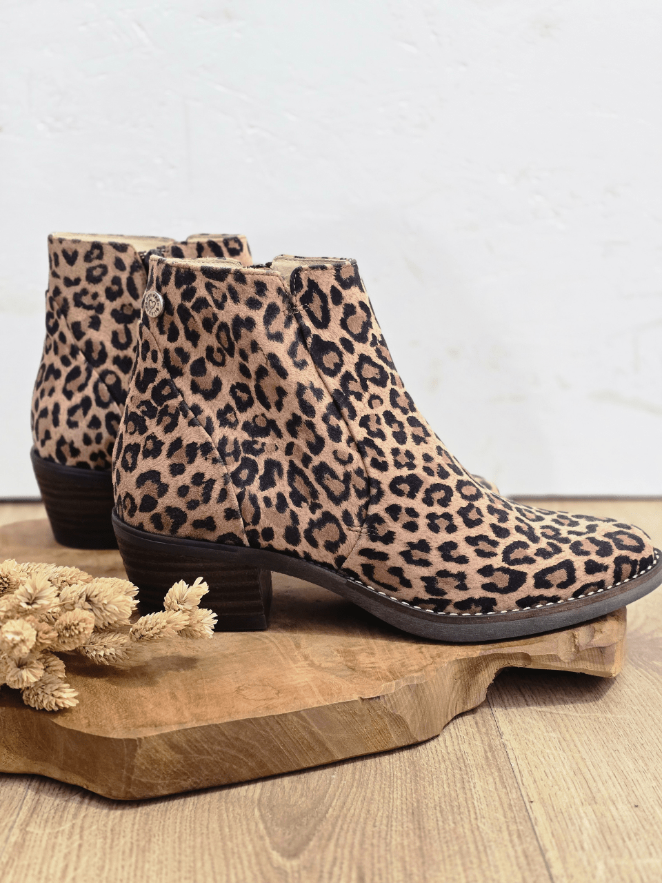 Bottines en nubuck léopard – Les Pympren’elles