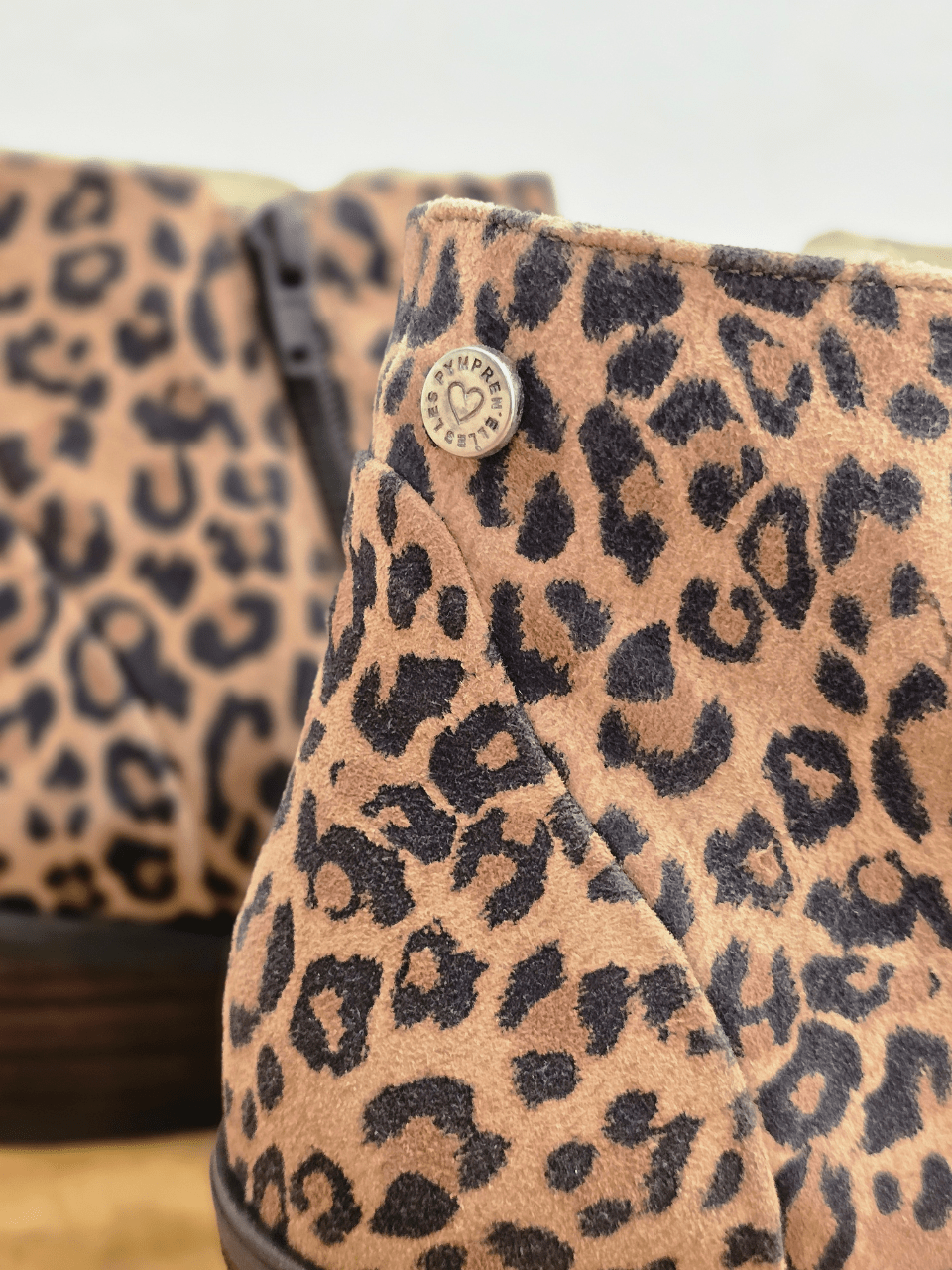 Bottines en nubuck léopard – Les Pympren’elles