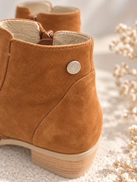 Bottines femme nubuck cognac – Les Pympren'elles