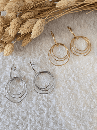 Boucles d'oreilles 3 cercles