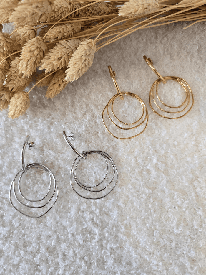 Boucles d'oreilles 3 cercles