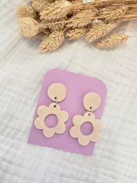 Boucles d’oreilles fleurs pendantes – Petit Trésor