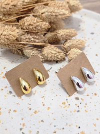 Boucles d'oreilles goutte acier inoxydable – Doré ou Argenté
