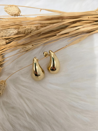 Boucles d'oreilles goutte acier inoxydable – Doré ou Argenté