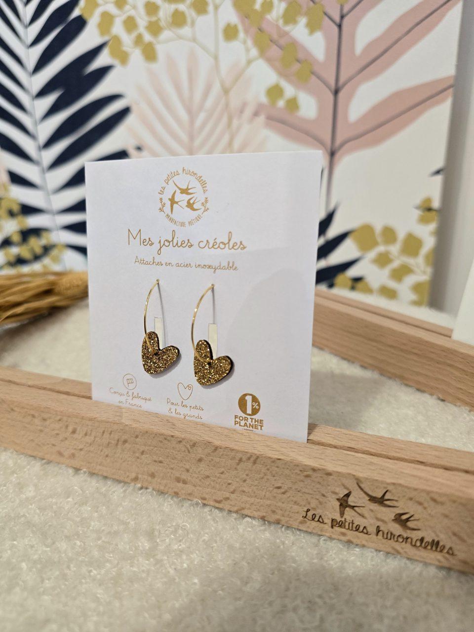 Boucles d’oreilles créoles - Les Petites Hirondelles