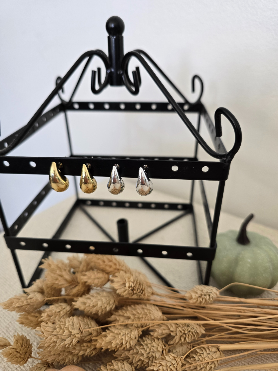 Boucles d'oreilles goutte acier inoxydable – Doré ou Argenté