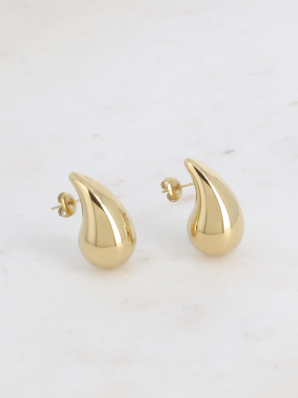 Boucles d'oreilles goutte acier inoxydable – Doré ou Argenté