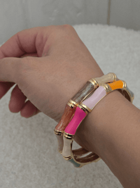 Bracelet coloré en acier inoxydable – Fermoir magnétique