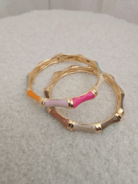 Bracelet coloré en acier inoxydable – Fermoir magnétique