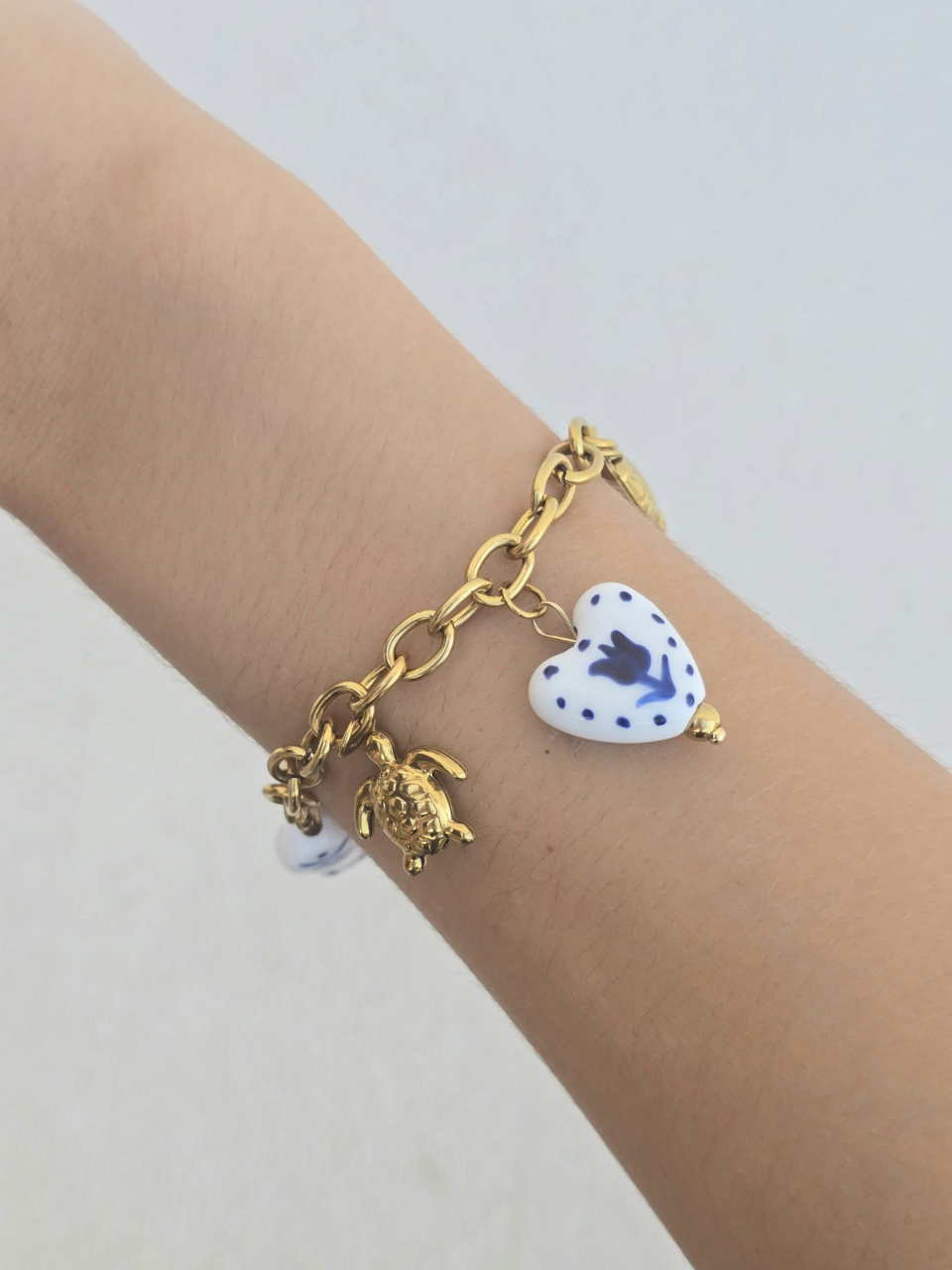 Bracelet breloque céramique 