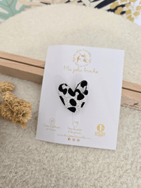 Broches cœur glitter