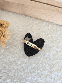 Broches cœur glitter