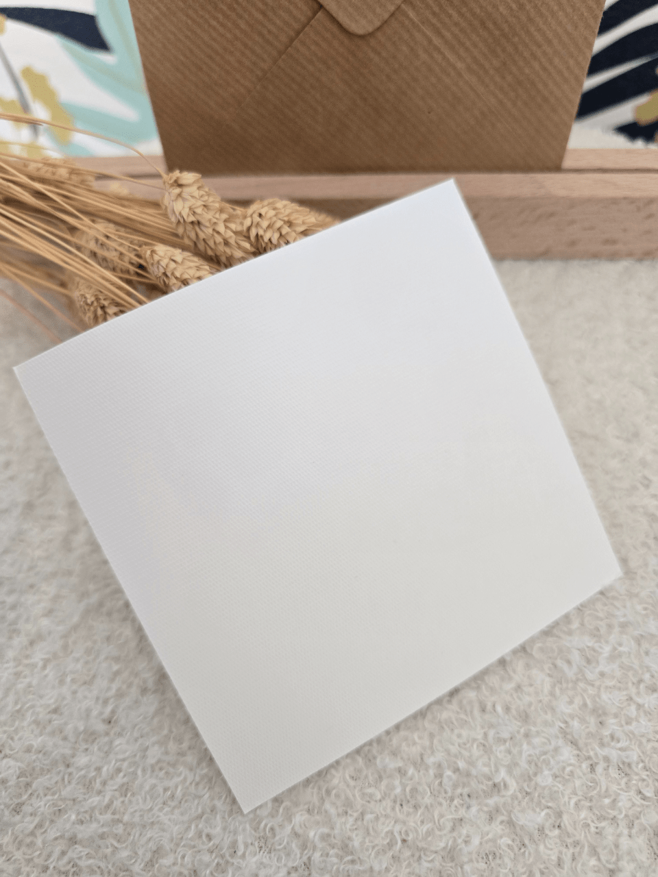 Carte cœur léopard avec enveloppe kraft – Les Petites Hirondelles
