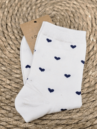 Chaussettes femme petits cœurs