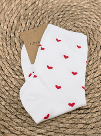 Chaussettes femme petits cœurs
