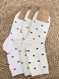 Chaussettes femme petits cœurs