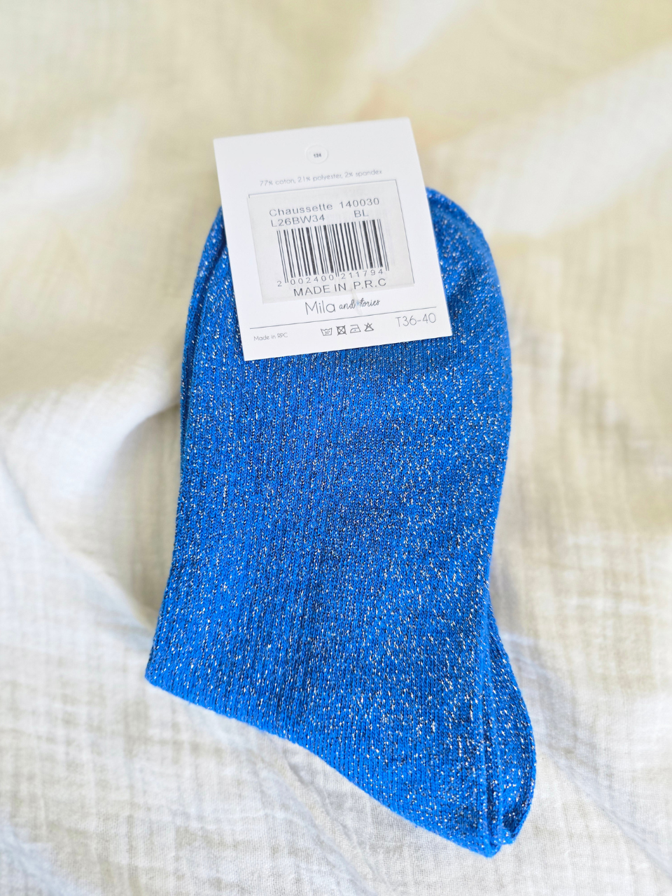 Chaussettes paillettes « Maîtresse iconique » – cadeau original maîtresse