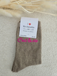 Chaussettes pailletées femme « C’est la vie »