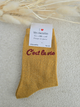 Chaussettes pailletées femme « C’est la vie »